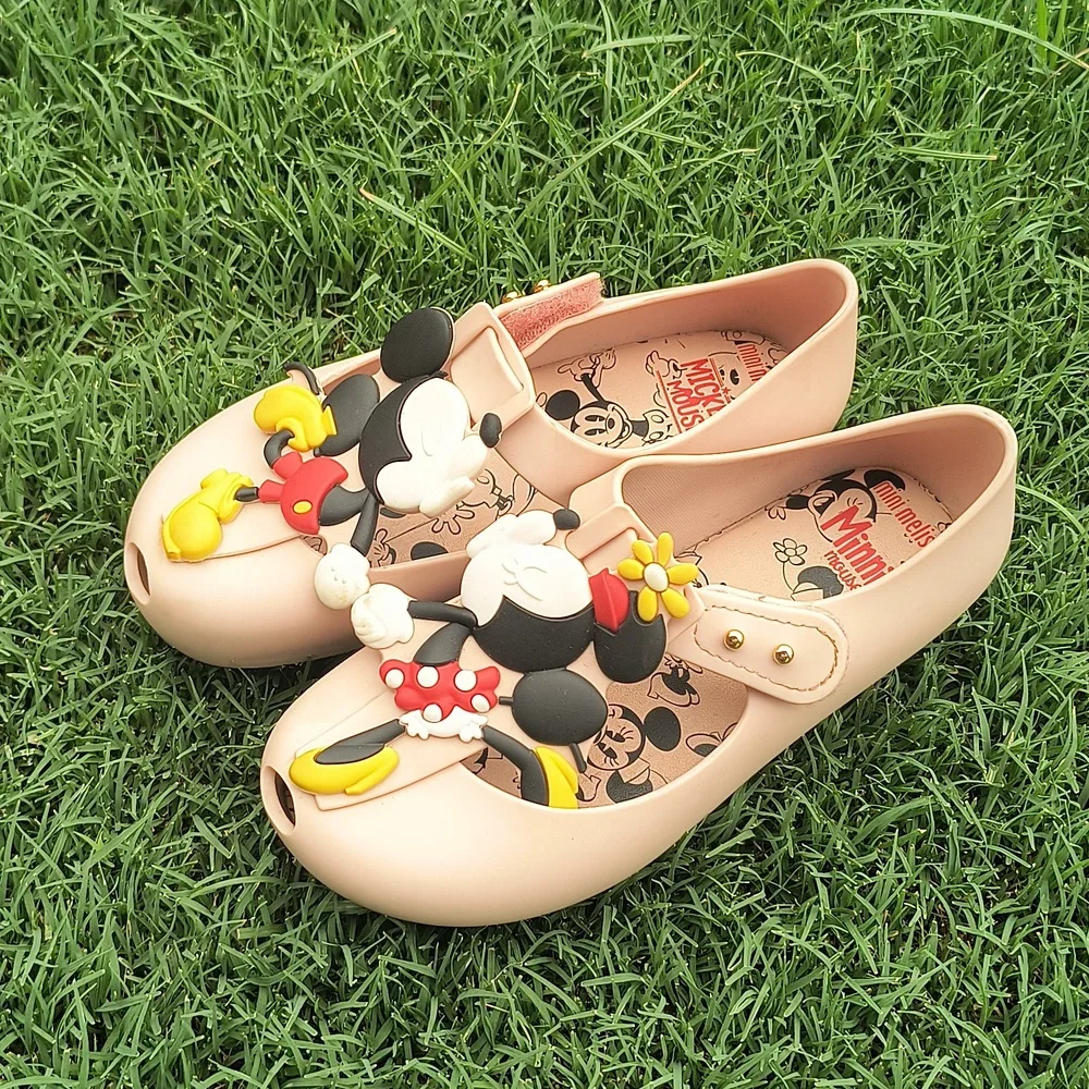 Mini Melissa Mickey And Minnie Kissing Shoe Sz 7-8 Kids